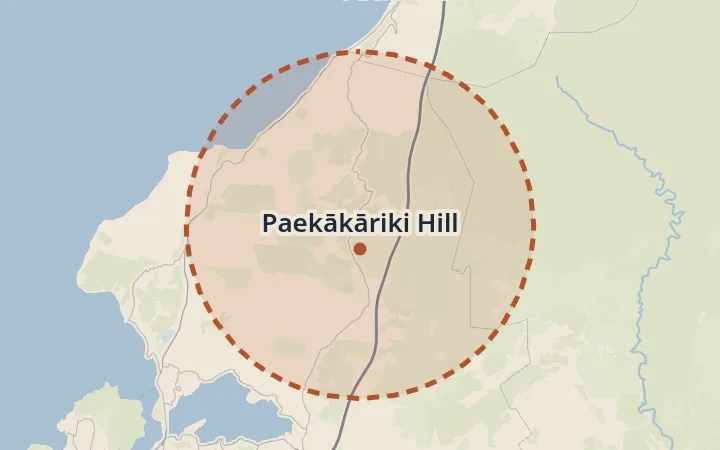 Map of Paekākāriki Hill