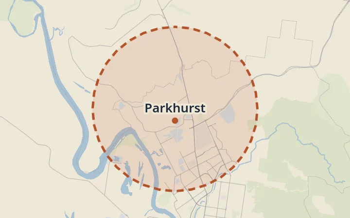Map of Parkhurst