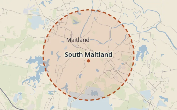 Map of South Maitland