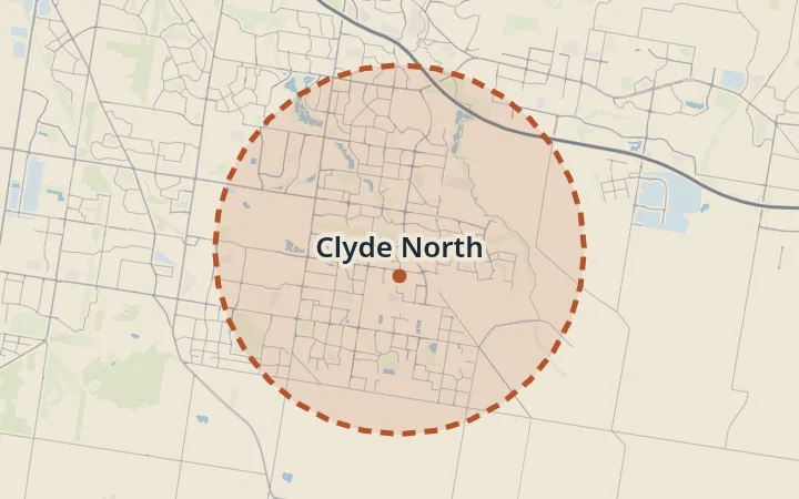 Map of Clyde North