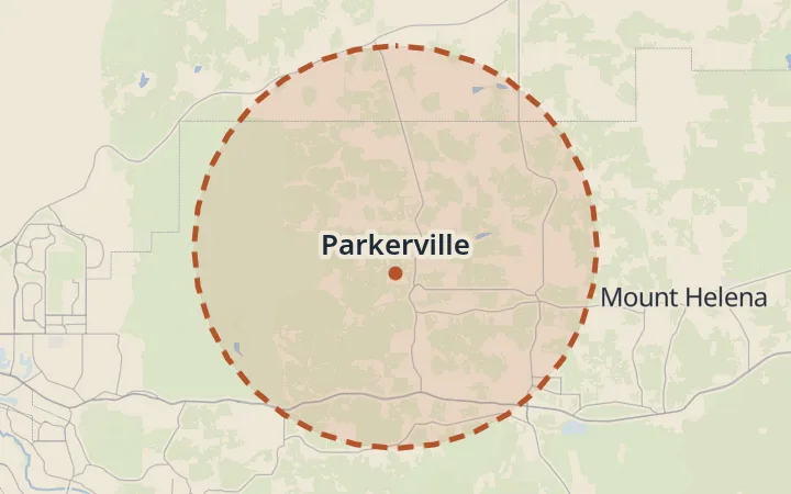Map of Parkerville