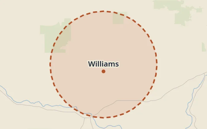Map of Williams