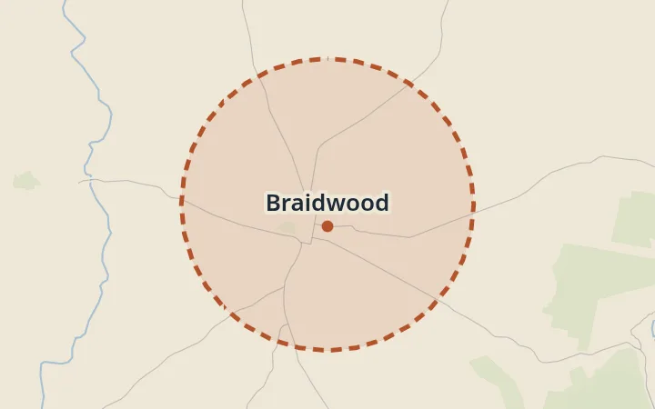 Map of Braidwood