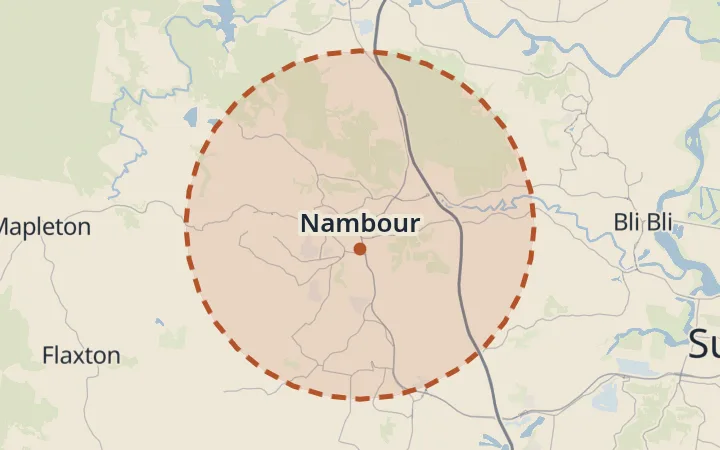 Map of Nambour