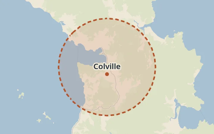 Map of Colville