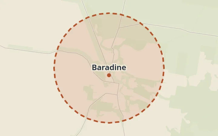 Map of Baradine