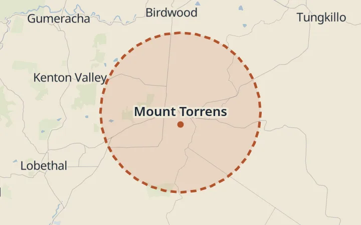 Map of Mount Torrens