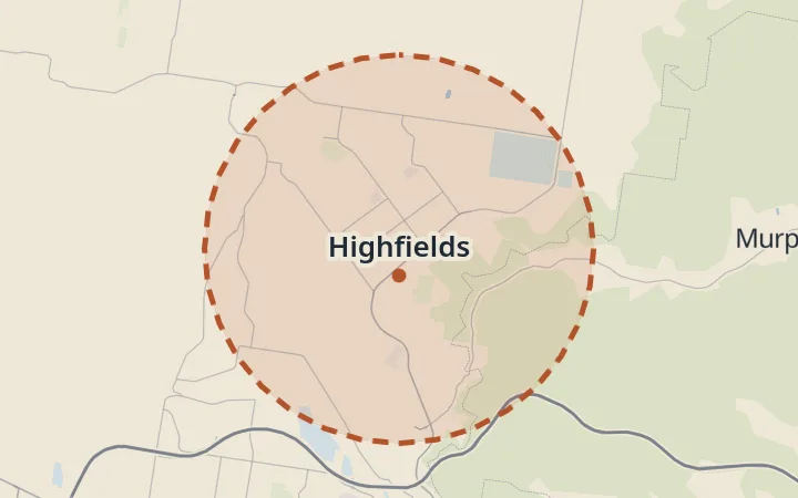 Map of Highfields