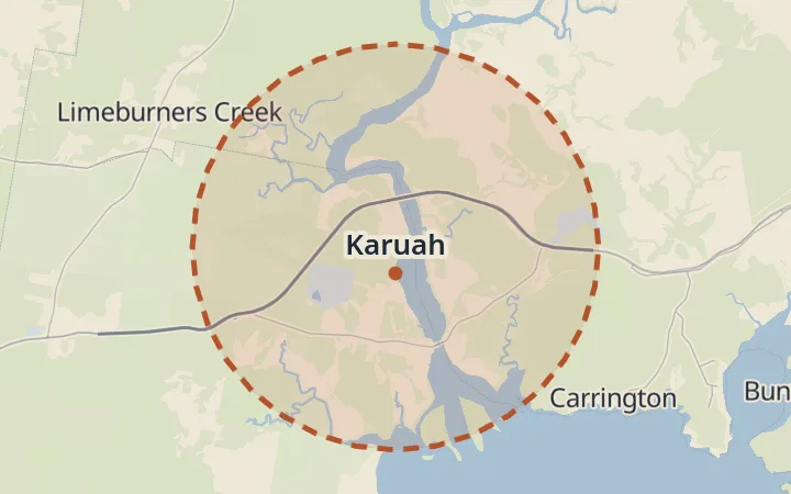 Map of Karuah