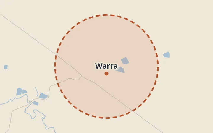 Map of Warra