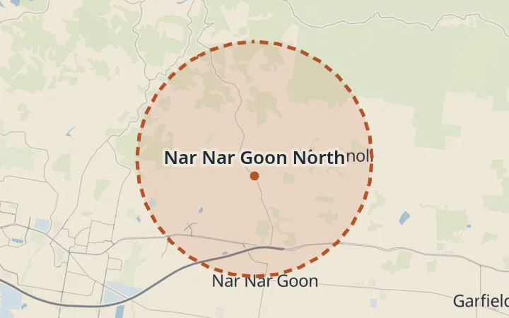 Map of Nar Nar Goon North