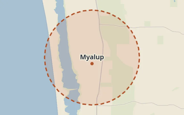 Map of Myalup