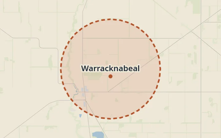 Map of Warracknabeal