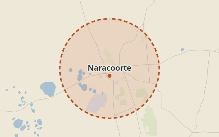 Map of Naracoorte