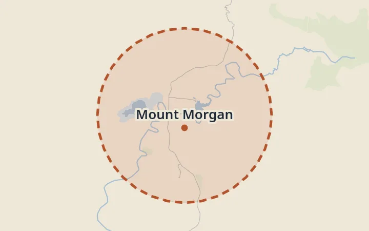 Map of Mount Morgan