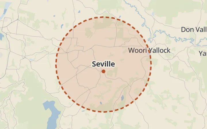 Map of Seville