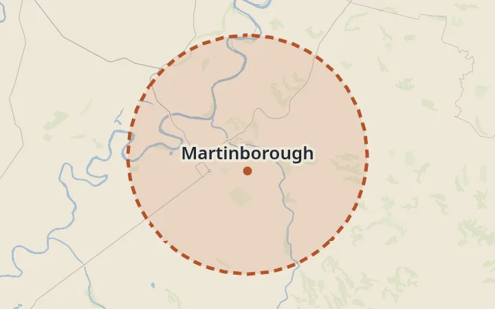 Map of Martinborough