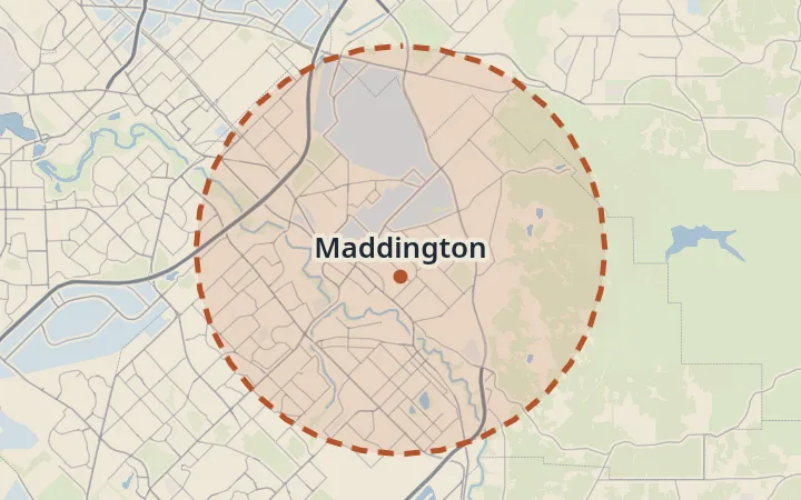 Map of Maddington