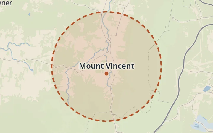 Map of Mount Vincent