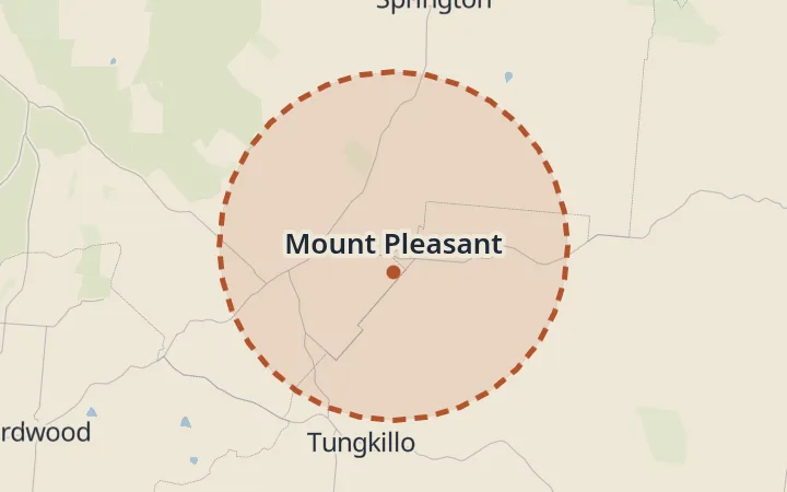 Map of Mount Pleasant