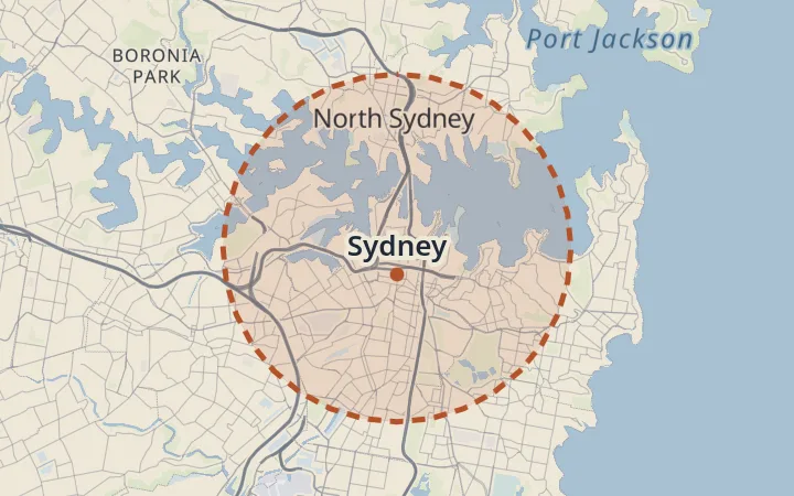 Map of Sydney
