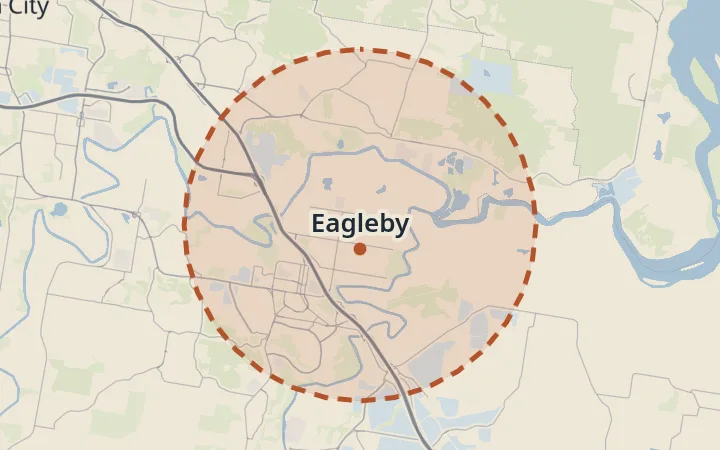 Map of Eagleby