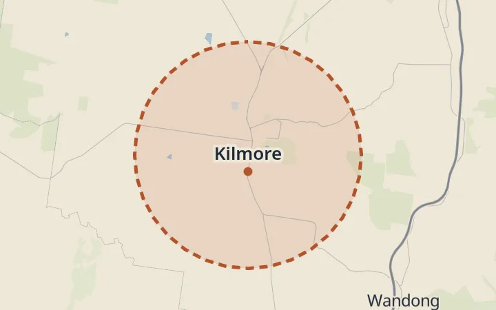 Map of Kilmore