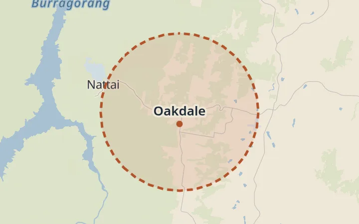 Map of Oakdale