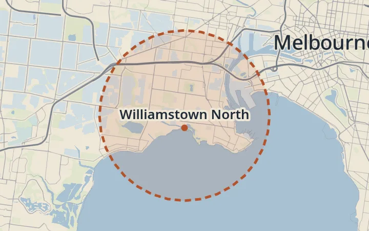 Map of Williamstown North