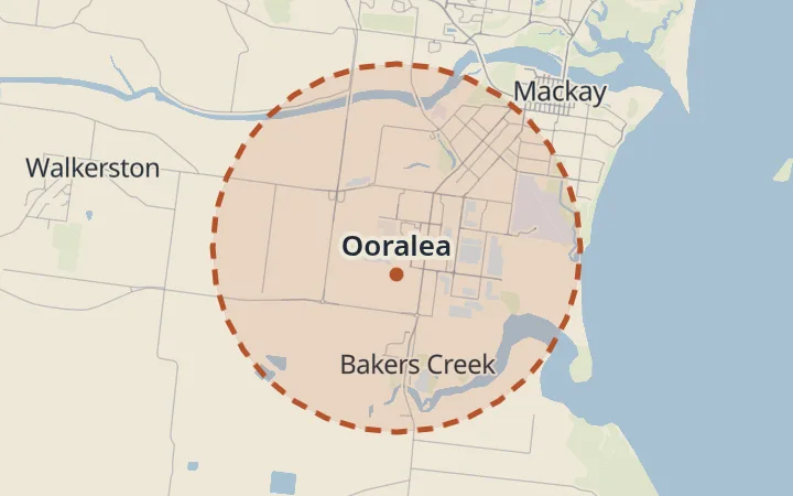 Map of Ooralea