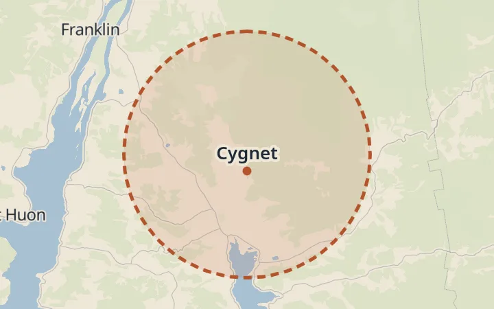 Map of Cygnet