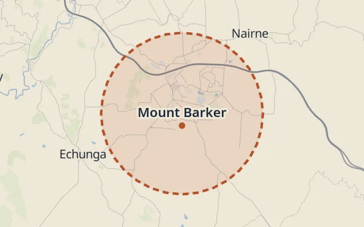 Map of Mount Barker