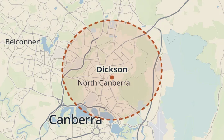 Map of Dickson