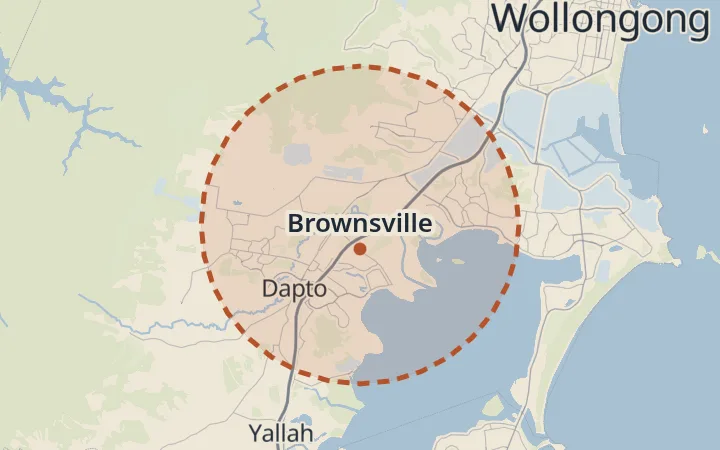 Map of Brownsville