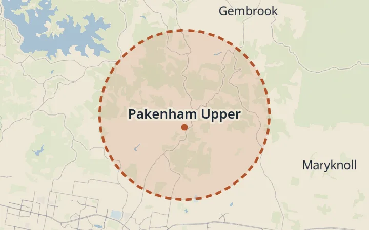 Map of Pakenham Upper