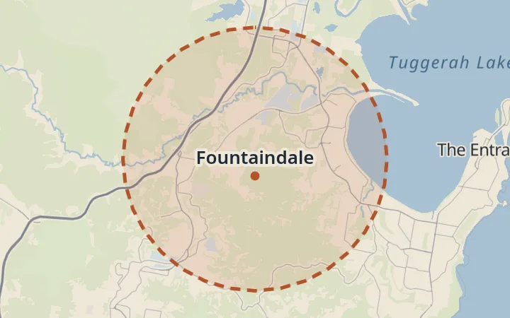 Map of Fountaindale