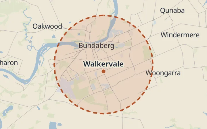 Map of Walkervale