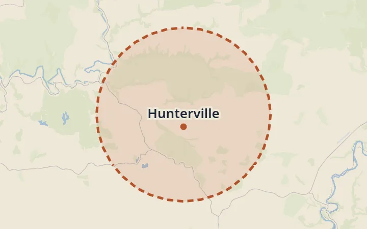 Map of Hunterville