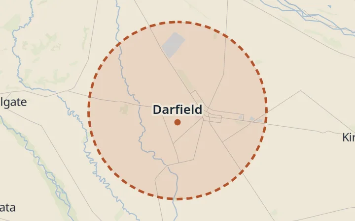 Map of Darfield