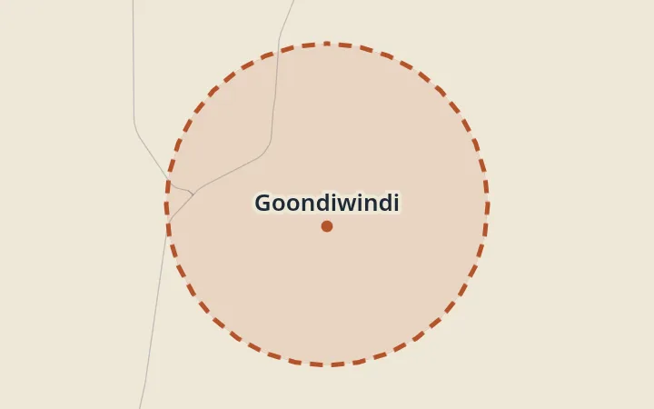 Map of Goondiwindi