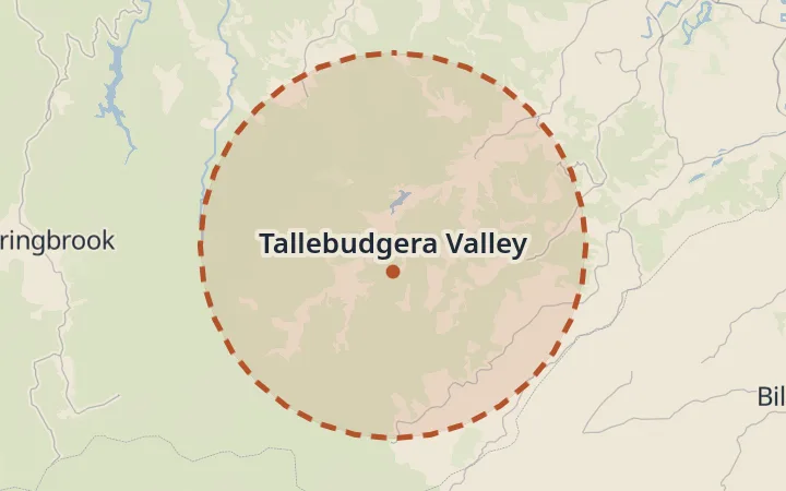 Map of Tallebudgera Valley