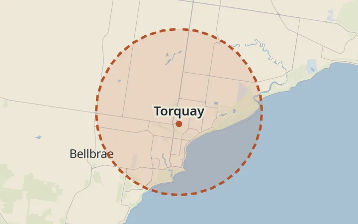 Map of Torquay
