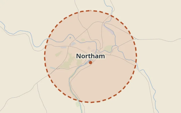Map of Northam