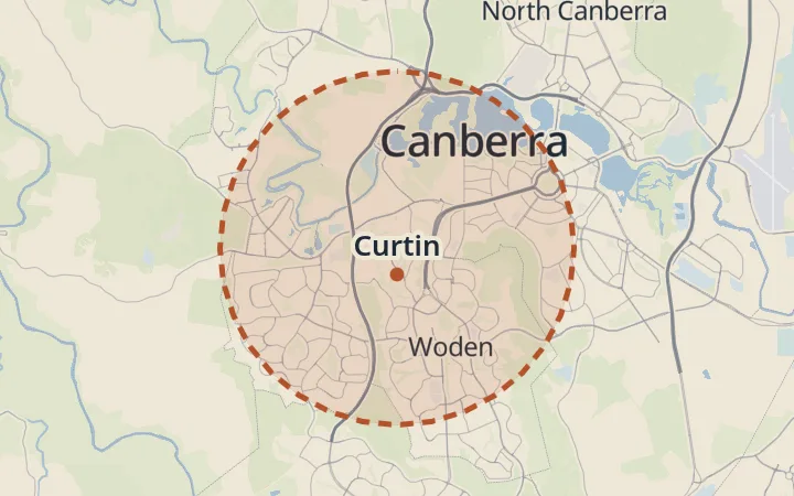 Map of Curtin