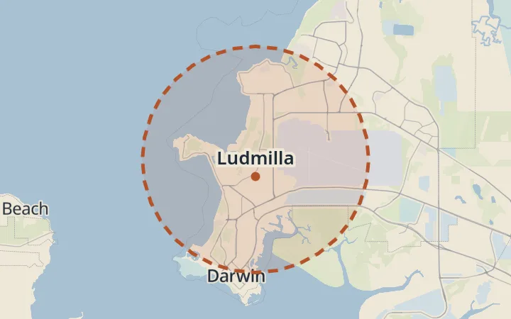 Map of Ludmilla