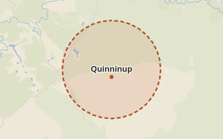 Map of Quinninup