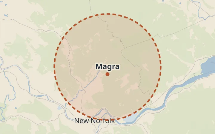 Map of Magra