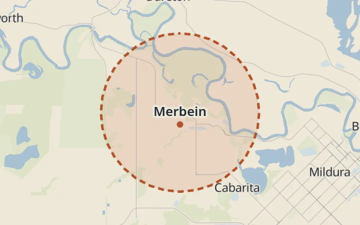 Map of Merbein