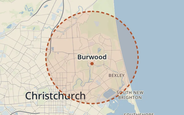 Map of Burwood