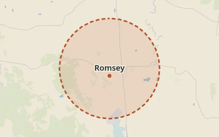 Map of Romsey